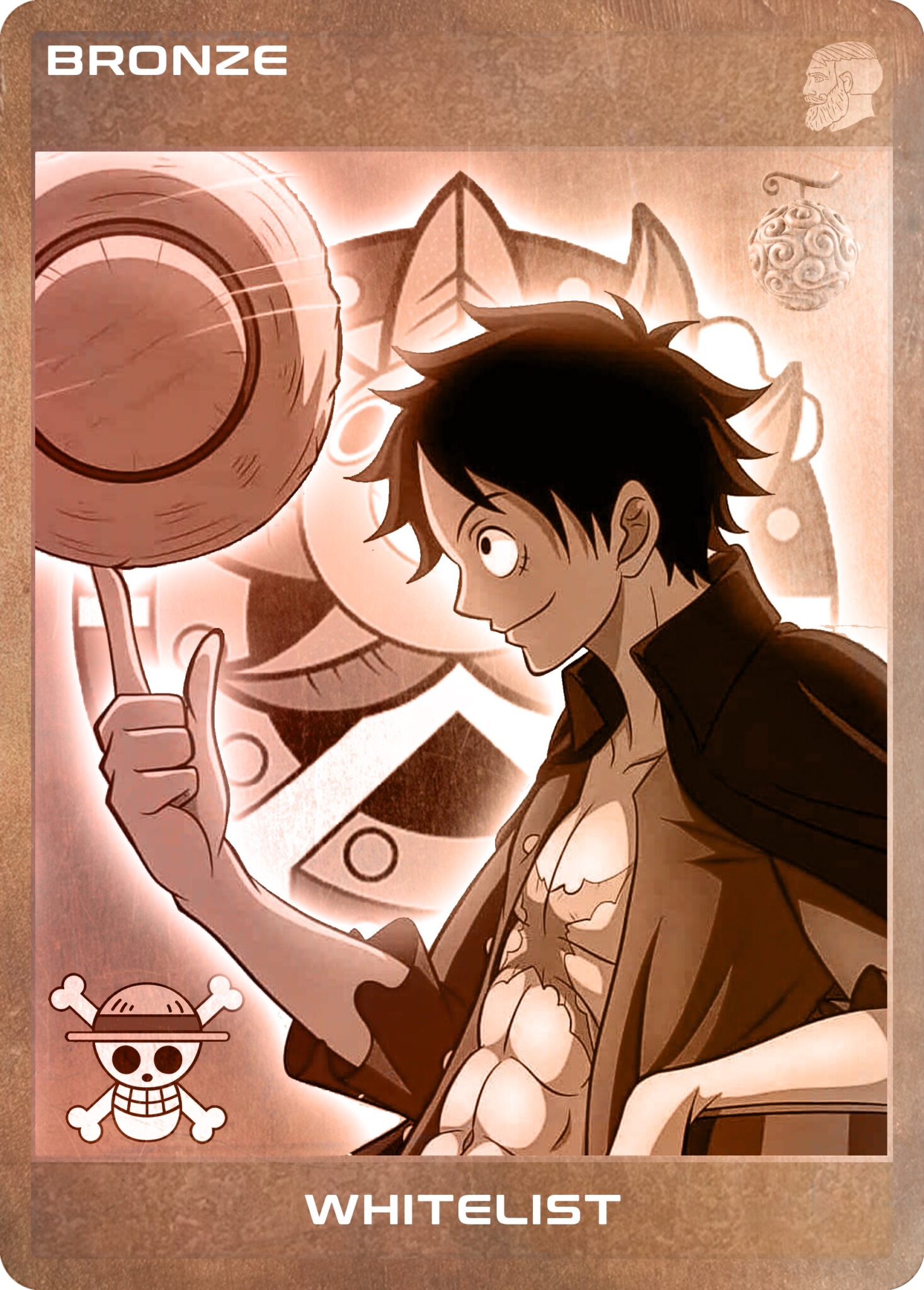 Bronze Carte 3 (one piece)